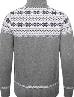Gridarmor Women's Snøstjerne Full Zip UllgenserMid Grey Melange
