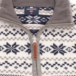 Gridarmor Women's Snøstjerne Full Zip UllgenserMid Grey Melange