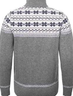 Gridarmor Women's Snøstjerne Full Zip UllgenserMid Grey Melange