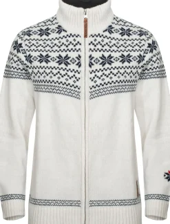 Gridarmor Women's Snøstjerne Full Zip UllgenserBright White