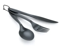 GSI Outdoors 3 PC RING CUTLERY GREY One Color