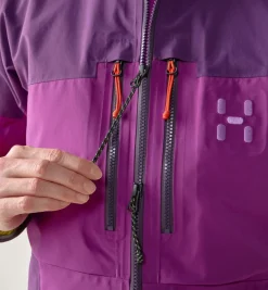 Haglöfs Spitz GTX Pro II Jacket Women Grape Purple/purple Night