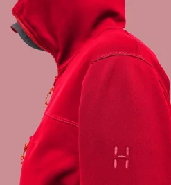 Haglöfs Women's Rosson Mid Hood Bright Red