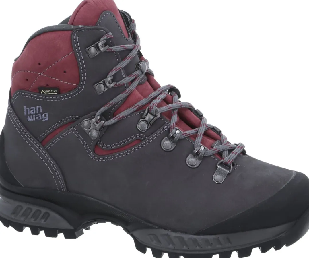Hanwag Women's Tatra II Lady Gore-Tex Asphalt/Dark Garnet