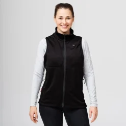 Heat Experience Women's HeatX Heated Fleece Vest Black