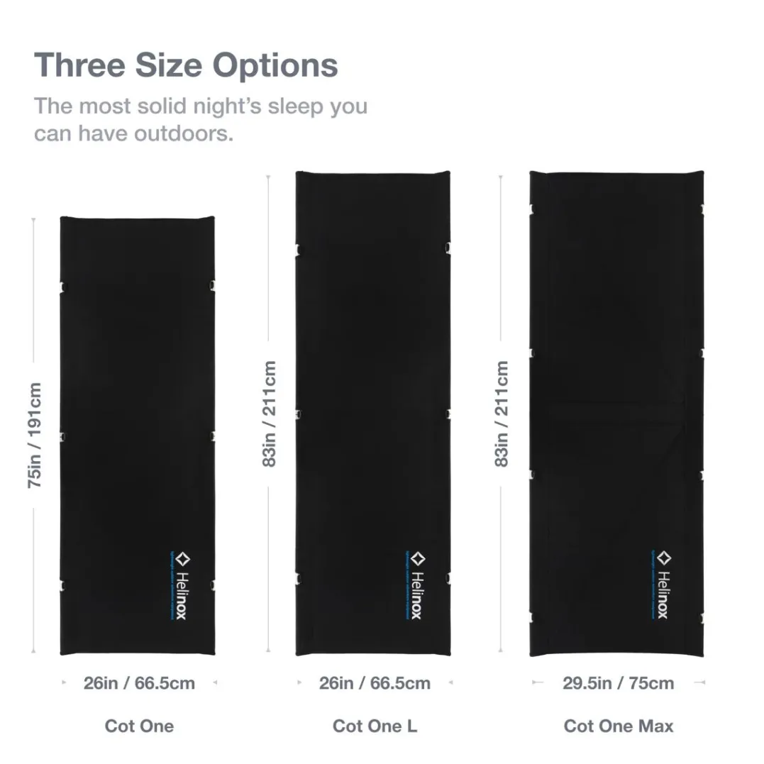 Helinox Cot One Convertible Long Black/O Blue