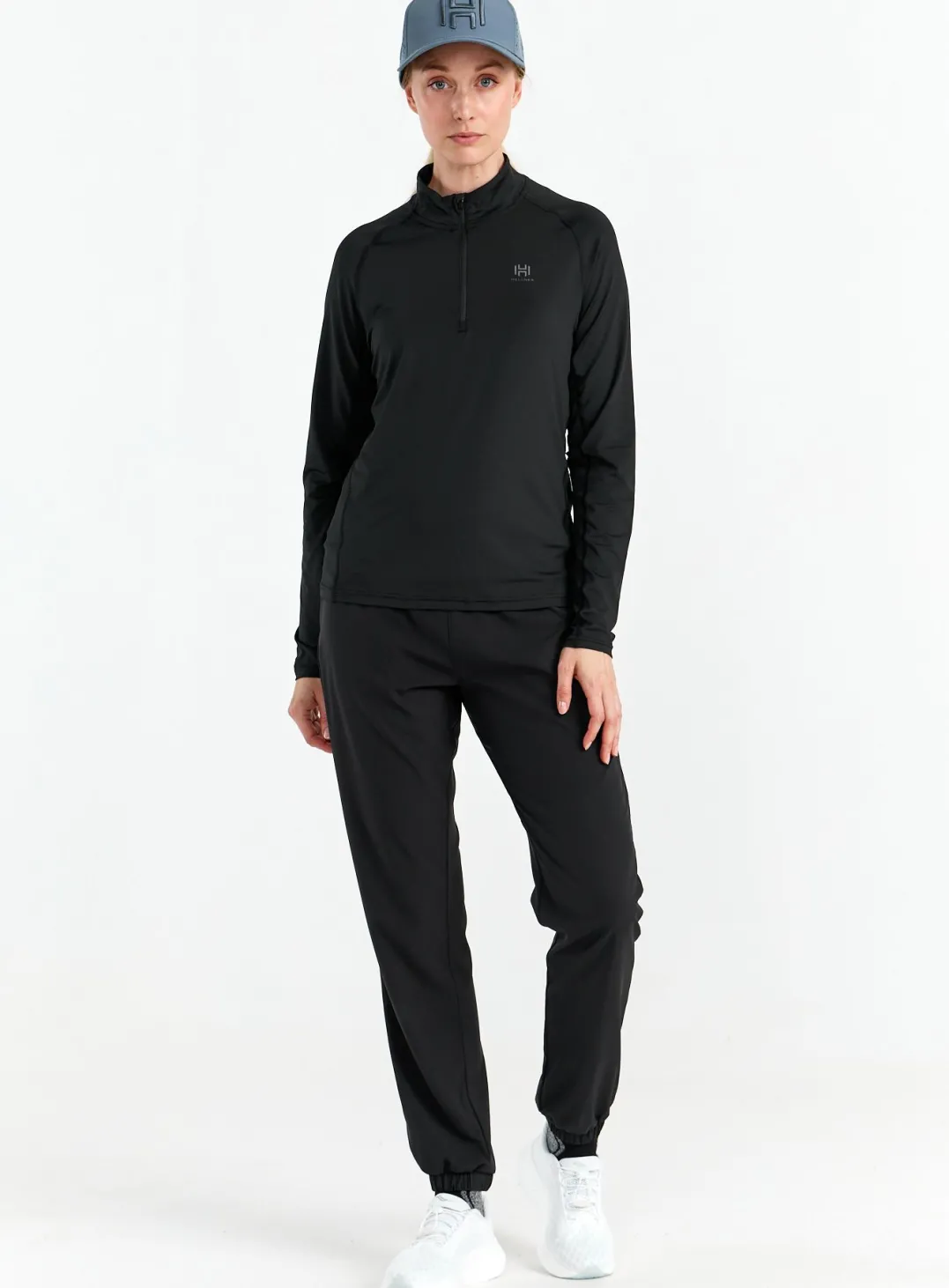 Hellner Core Running Halfzip LS Tee Wmn Black Beauty