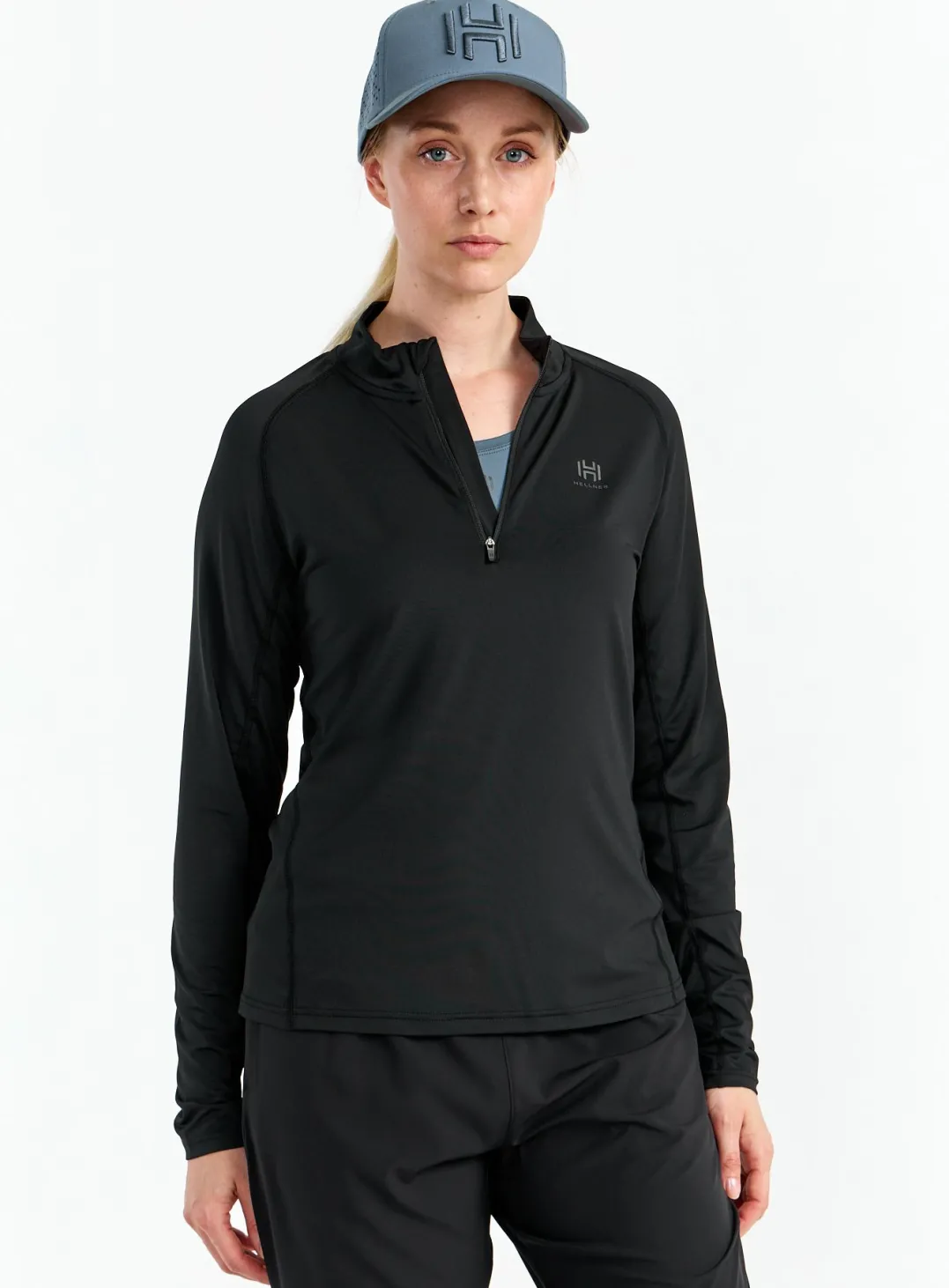 Hellner Core Running Halfzip LS Tee Wmn Black Beauty