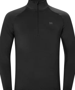 Hellner Core Running Halfzip LS Tee Men Black Beauty