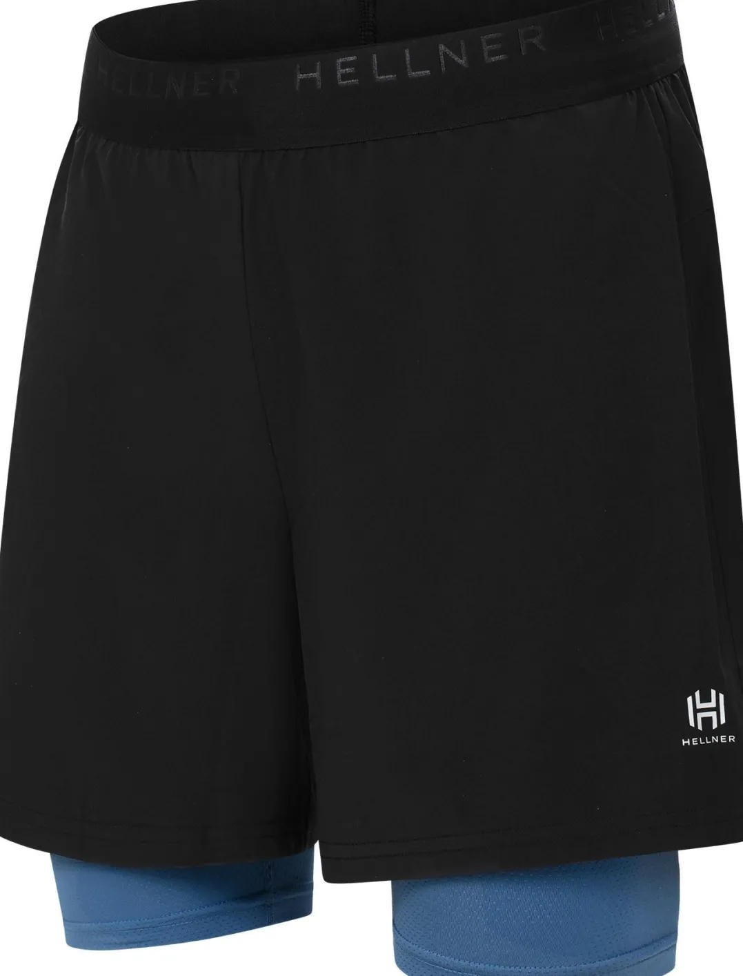 Hellner Kelva 2-in-1 Shorts Men's Black Beauty/Ensign Blue