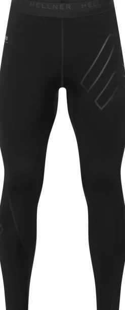 Hellner Men's Compression Full Length Tights Black Beauty
