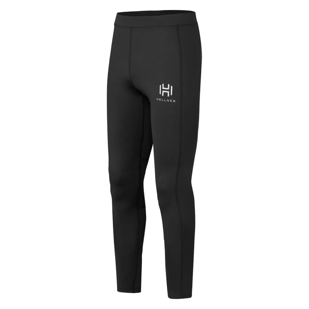 Hellner Men's Mustavaara Running Tights Jet Black