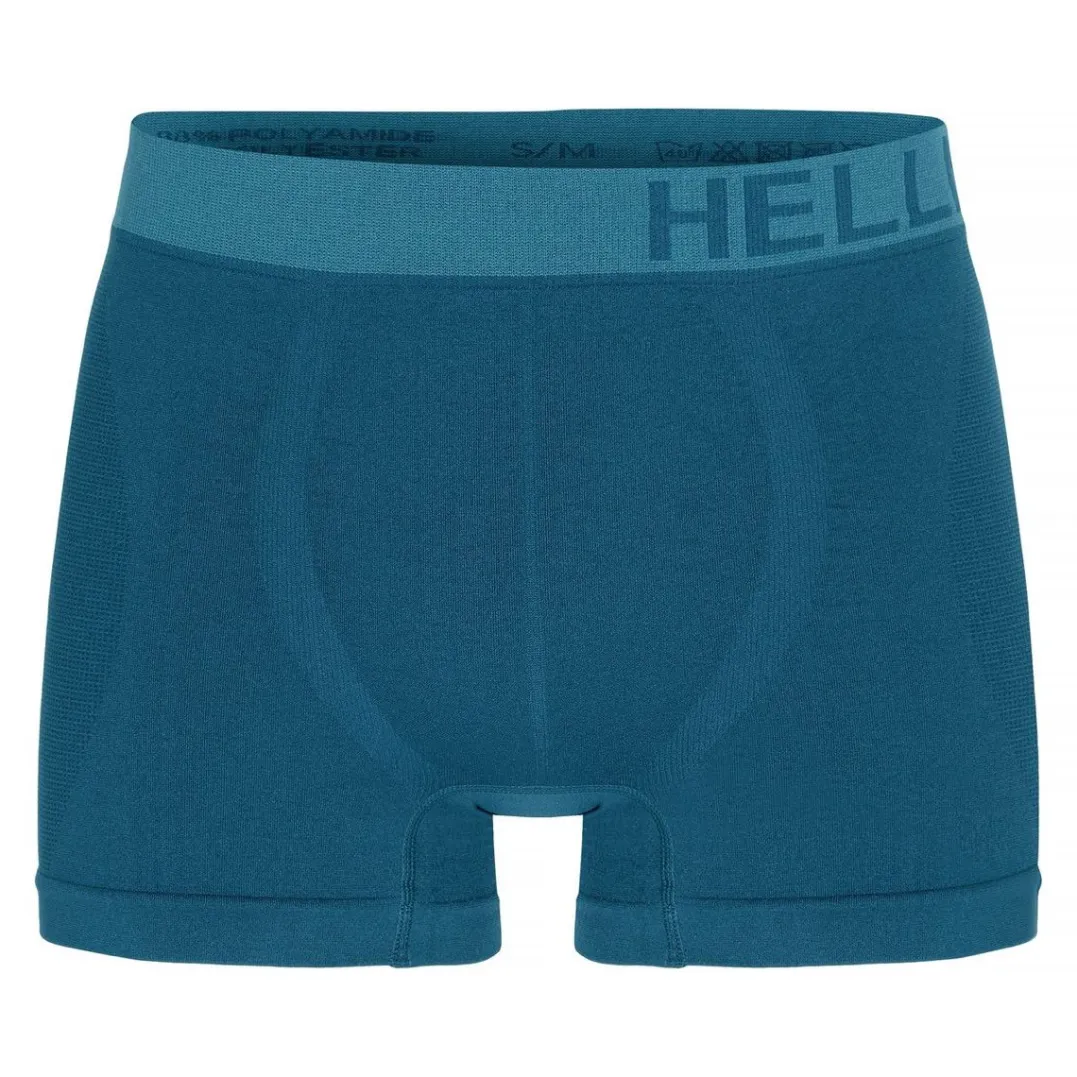 Hellner Men's Svierkku Seamless Boxer Blue Coral