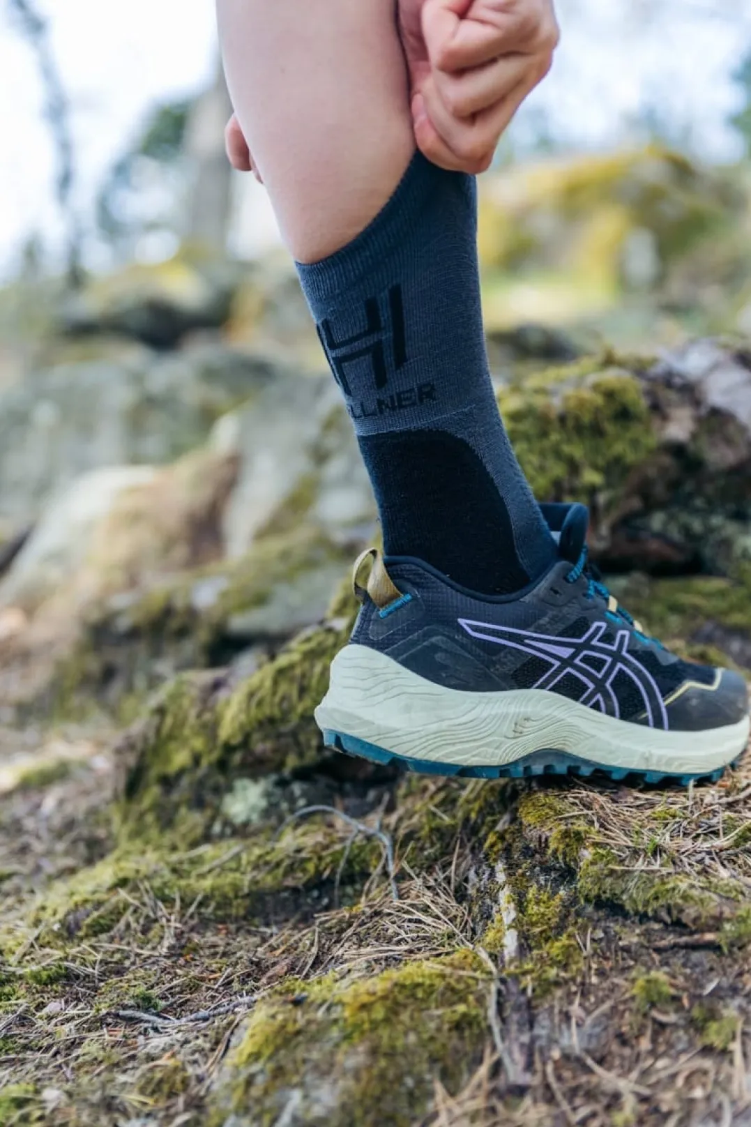 Hellner Running Mid Comfort Sock Asphalt