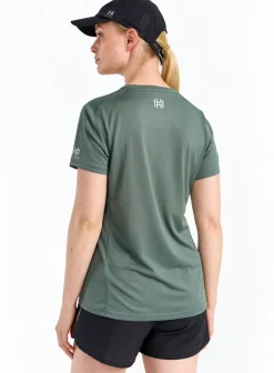 Hellner Tossis Mesh Tee Wmn Laurel Wreath