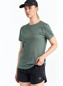 Hellner Tossis Mesh Tee Wmn Laurel Wreath