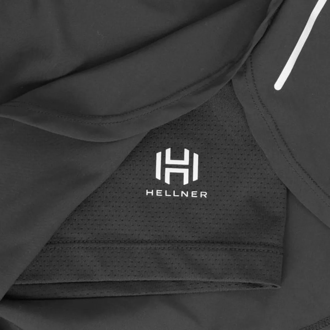 Hellner Women's Kelva 2-In-1 Running Long Tights Black Beauty/black Beauty