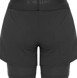 Hellner Women's Kelva 2-In-1 Running Long Tights Black Beauty/black Beauty