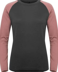 Hellner Wool Warm Base Layer Ls Wmn Phantom/Burlwood