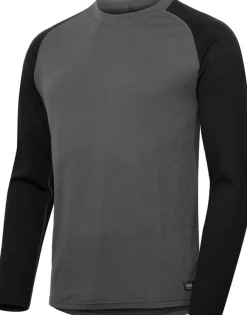 Hellner Wool Warm Base Layer Ls Men Phantom/Black Beauty