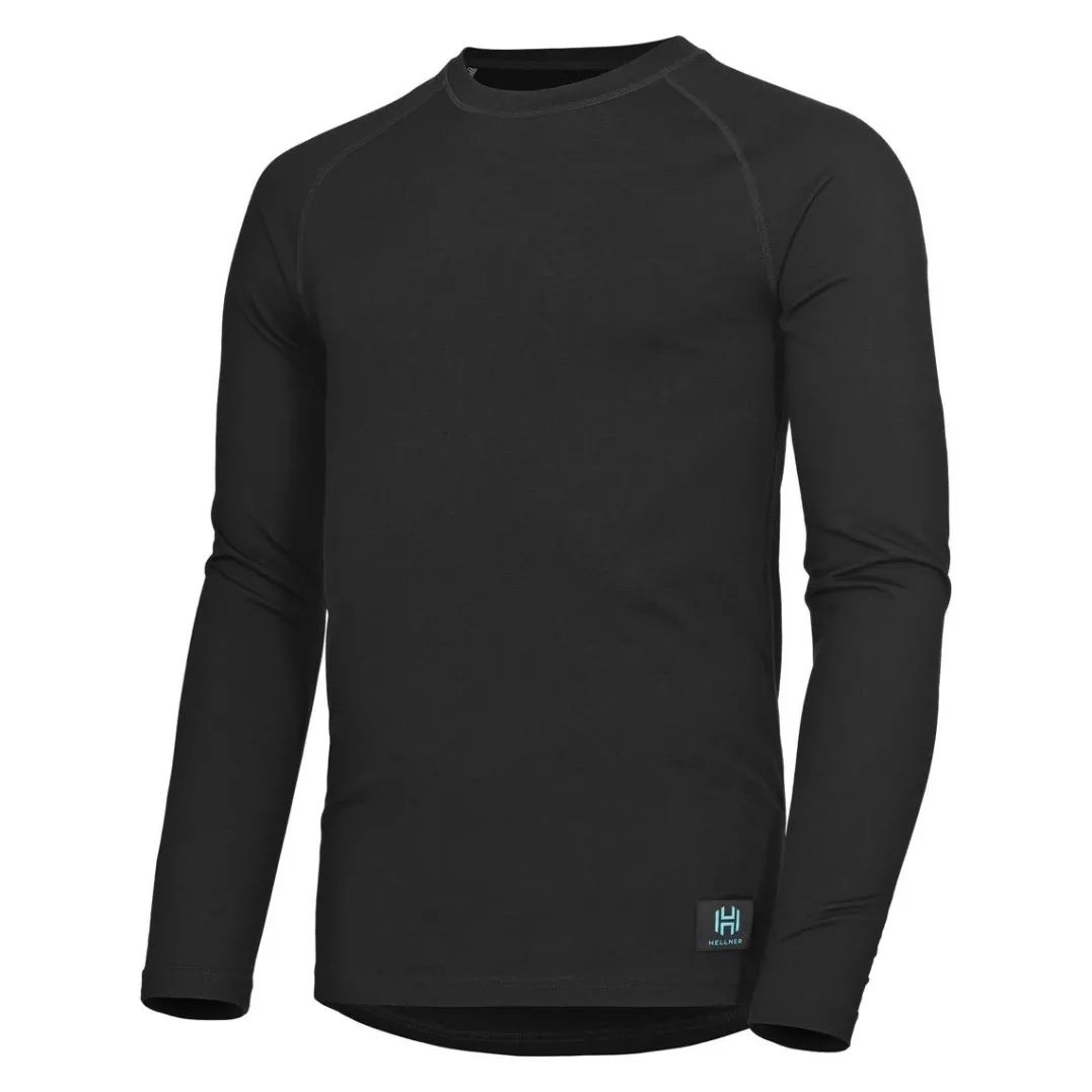Hellner Wool Warm Base Layer Ls Men Black Beauty