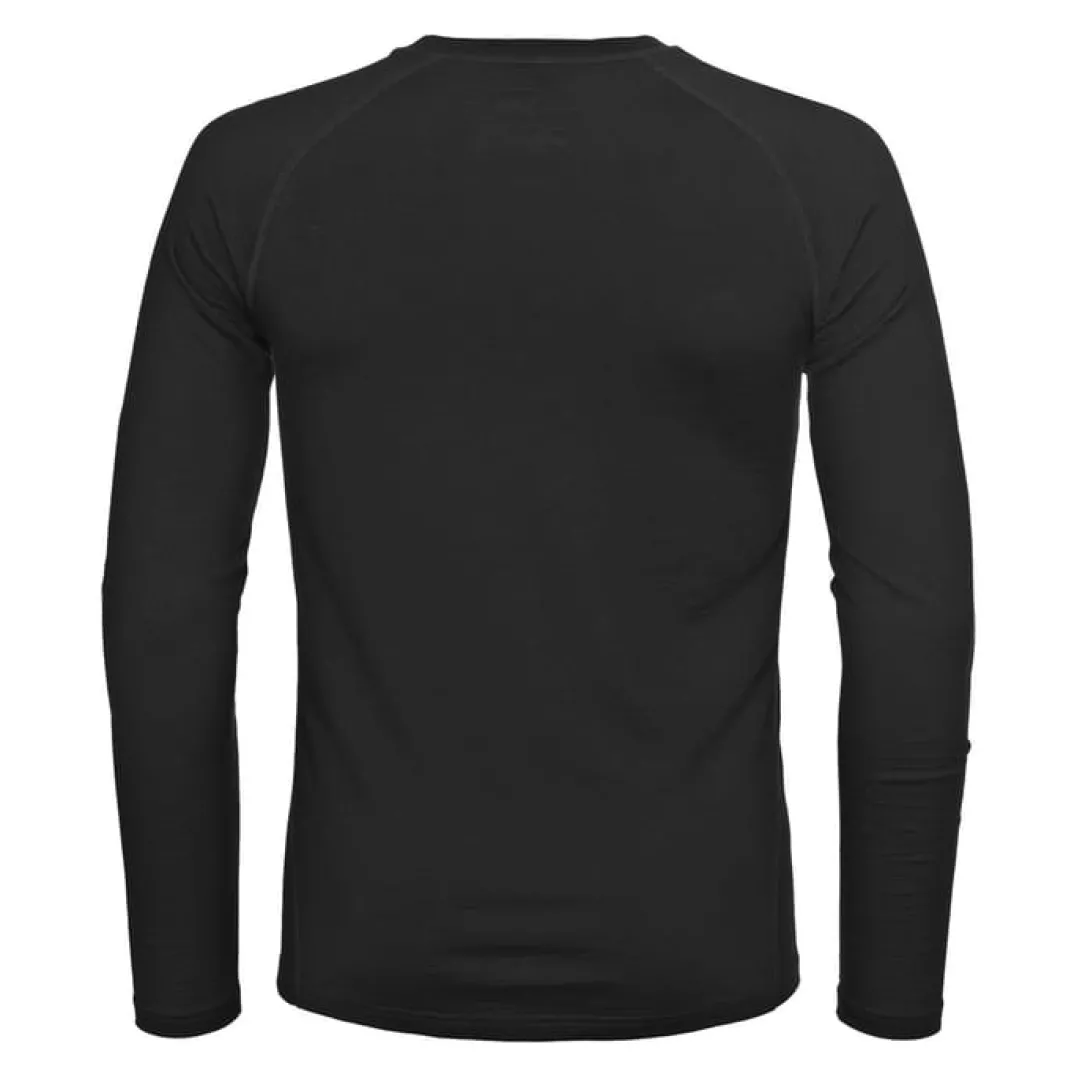 Hellner Wool Warm Base Layer Ls Men Black Beauty