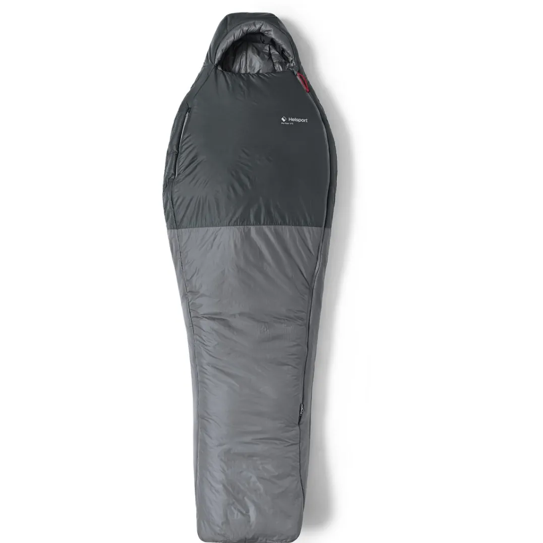Helsport Explorer Pro Fiber -5 Sleeping Bag 200cm Smoky Grey / Ruby Red