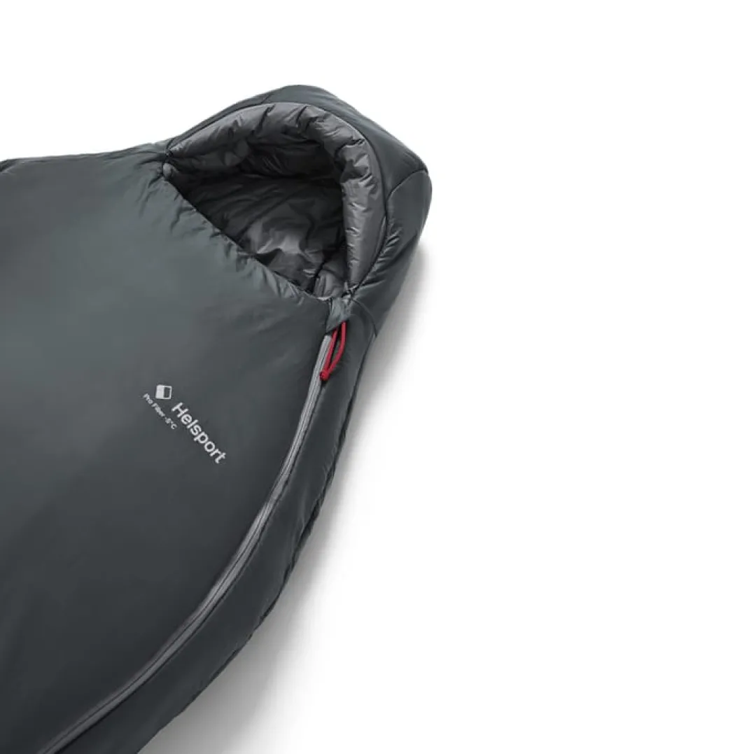 Helsport Explorer Pro Fiber -5 Sleeping Bag 200cm Smoky Grey / Ruby Red