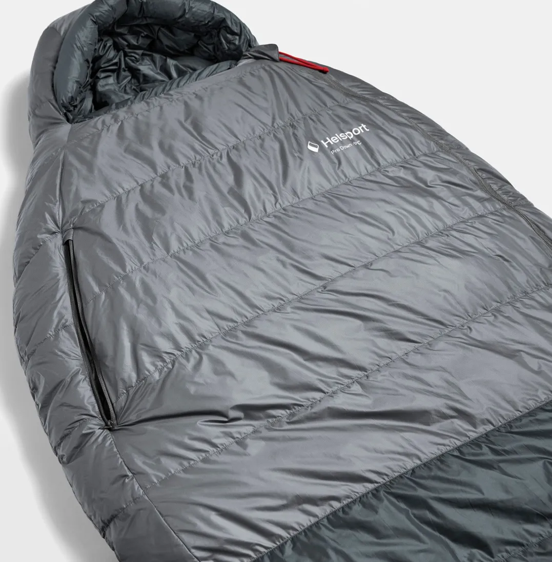 Helsport Pro Down 0 185cm Dark Shadow / Ruby Red