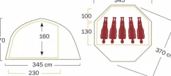 Helsport Varanger Dome 4-6 Outer Tent Incl. Pole Green