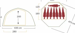 Helsport Varanger Dome 8-10 Outer Tent Incl. Pole Green