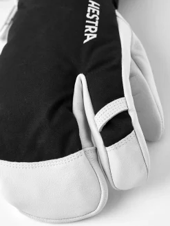 Hestra Army Leather Heli Ski 3-Finger Black