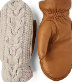 Hestra Elle Mitt Offwhite/cork