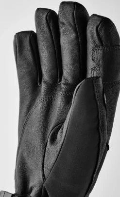 Hestra Heater Gauntlet - 5 Finger Black/Black