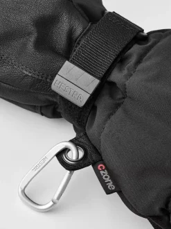 Hestra Heater Gauntlet - 5 Finger Black/Black