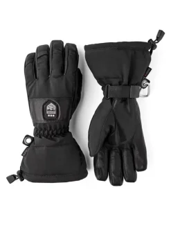 Hestra Heater Gauntlet - 5 Finger Black/Black