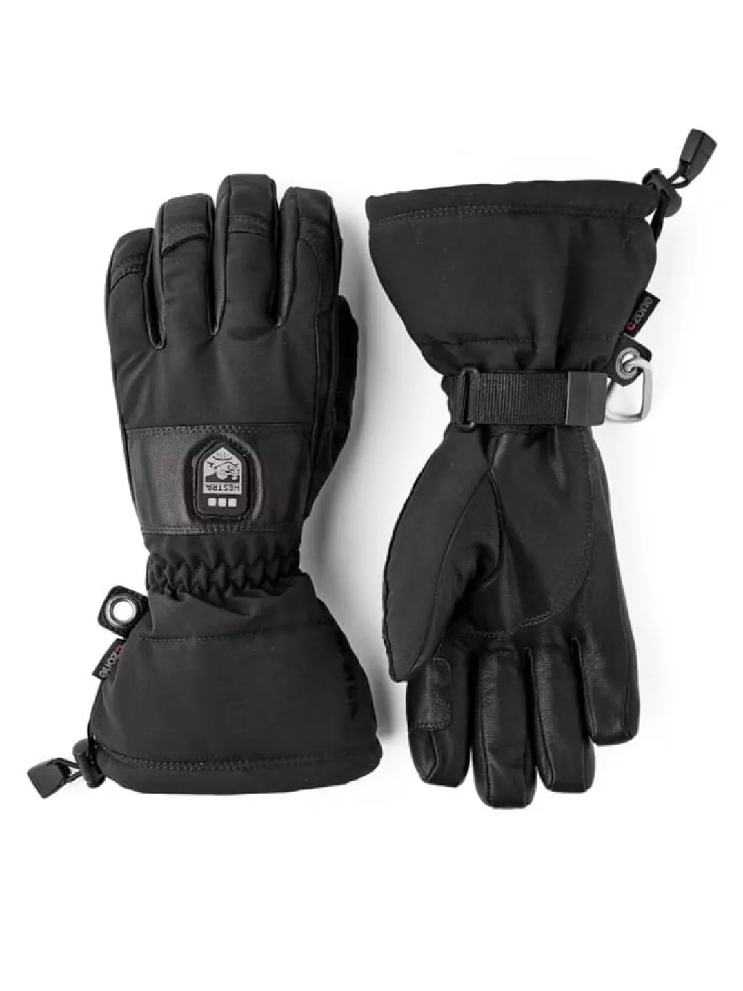Hestra Heater Gauntlet - 5 Finger Black/Black
