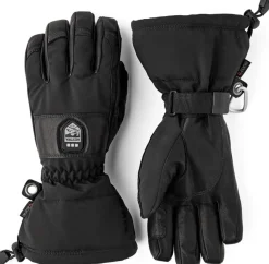 Hestra Heater Gauntlet - 5 Finger Black/Black