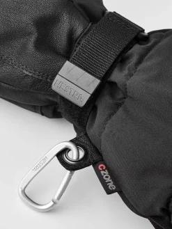 Hestra Heater Gauntlet - 5 Finger Black/Black