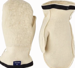 Hestra Heli Ski Wool Liner - Mitt Off White
