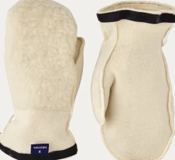 Hestra Heli Ski Wool Liner - Mitt Off White