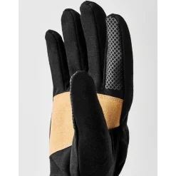 Hestra Merino Windwool Liner - 5 Finger Black