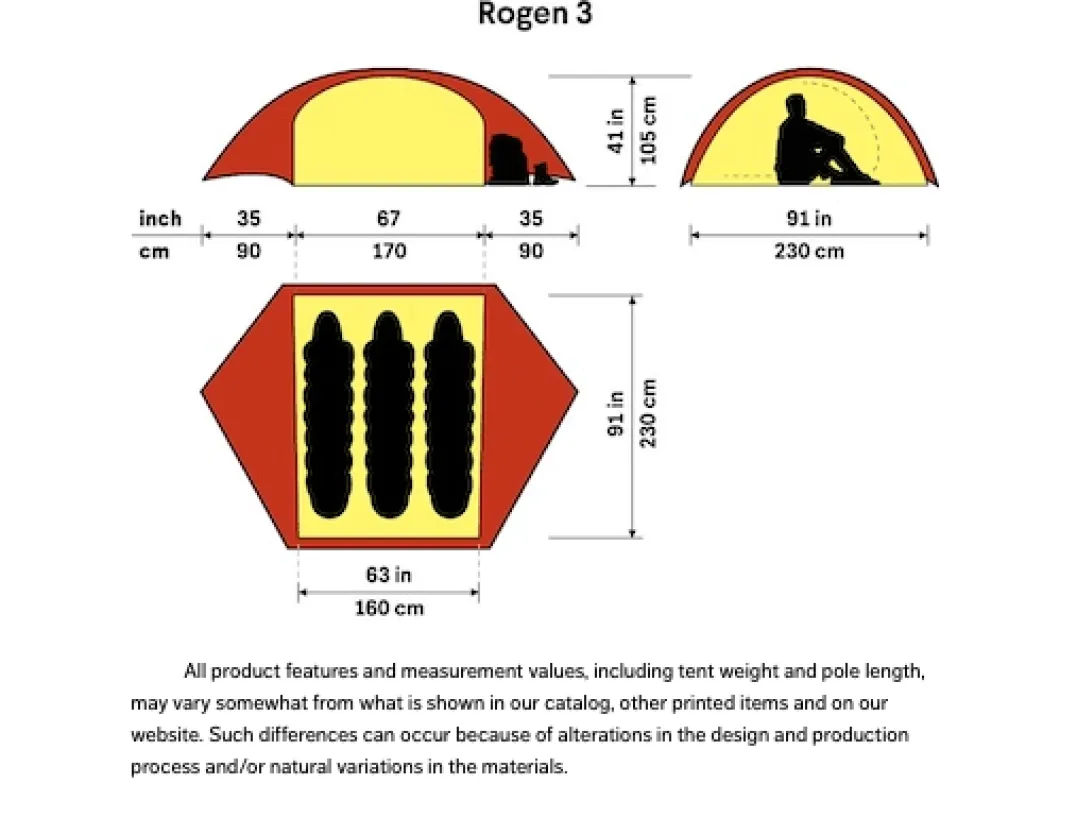 Hilleberg Rogen 3 Red