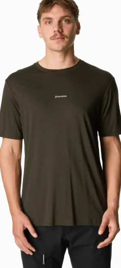Houdini Men's Tree Message Tee Green Illusion / Houdini Logo