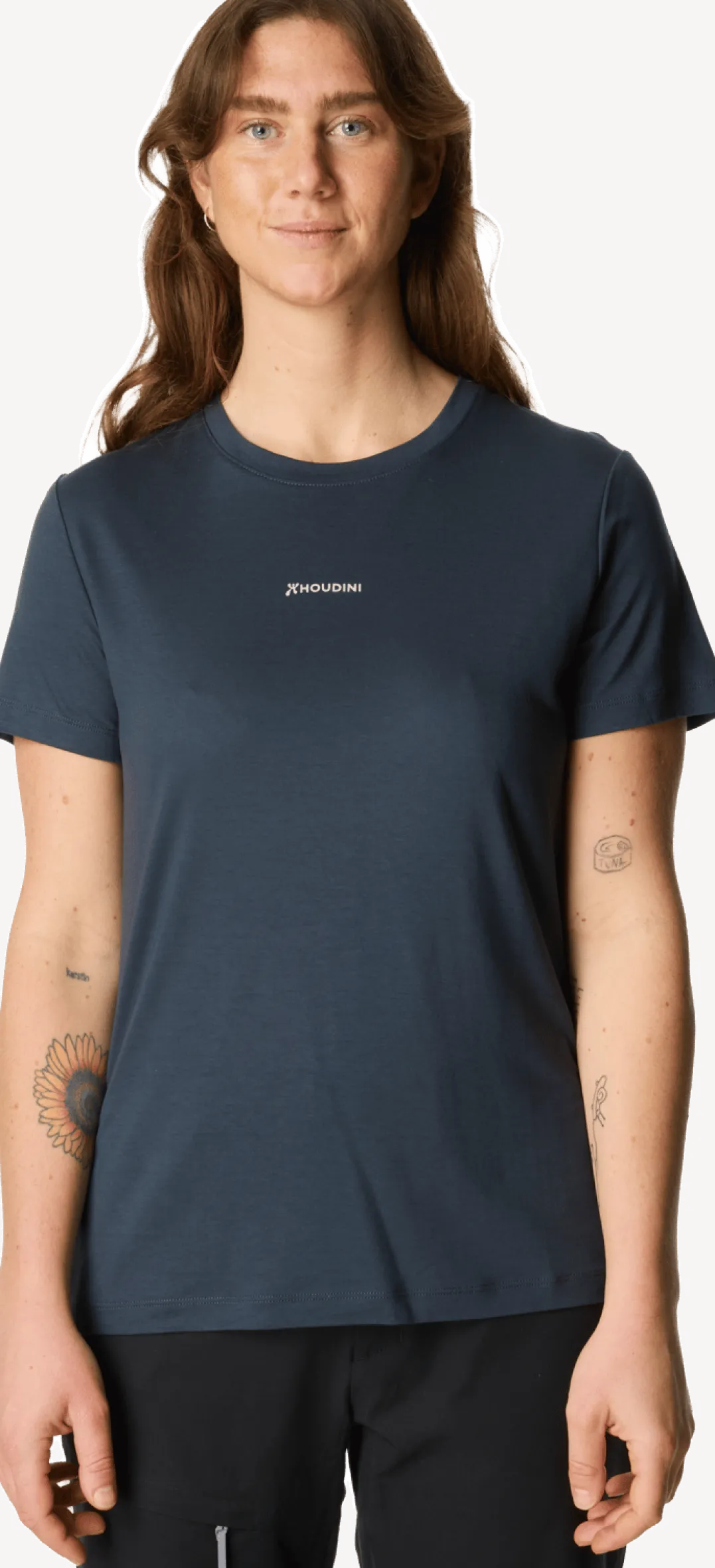 Houdini Women's Tree Message Tee Big Bang Blue / Houdini Logo