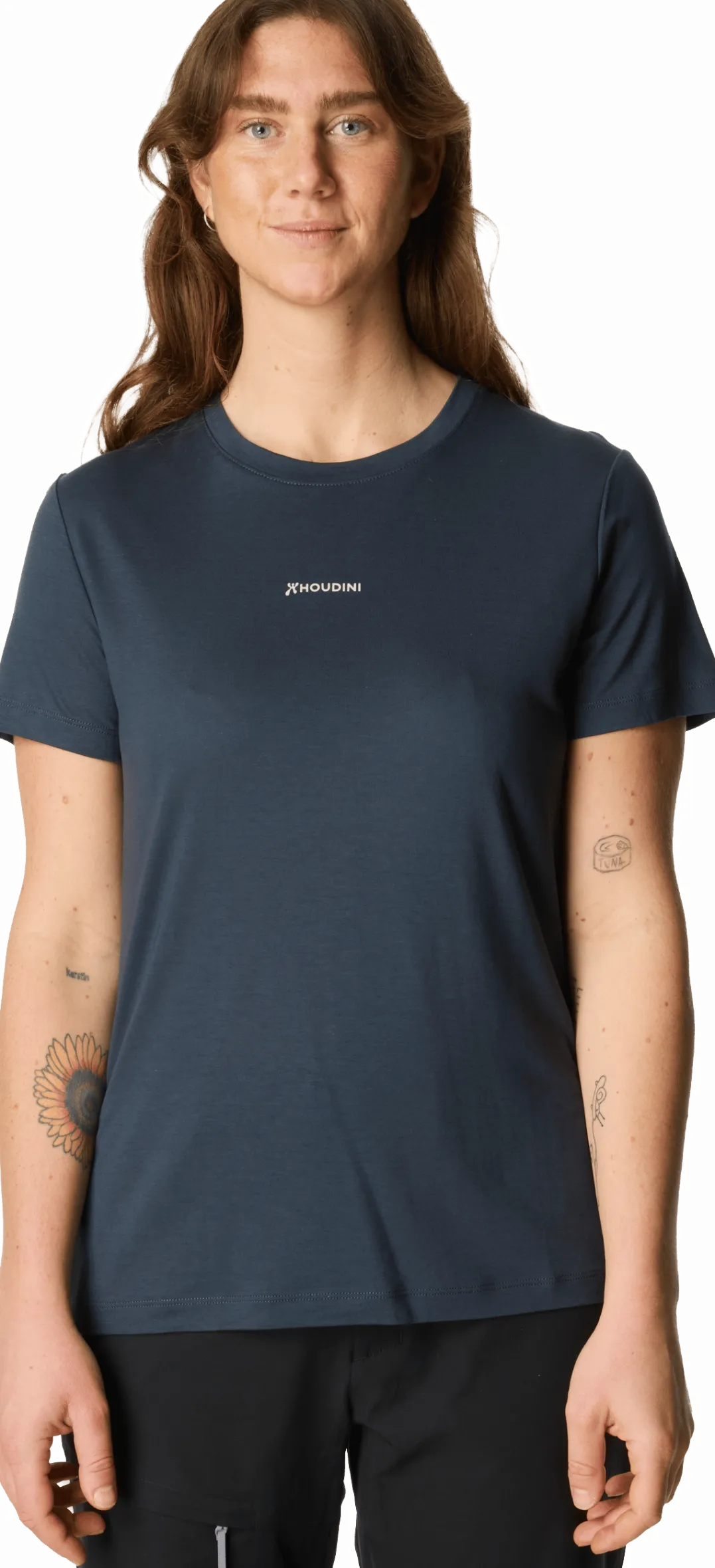 Houdini Women's Tree Message Tee Big Bang Blue / Houdini Logo