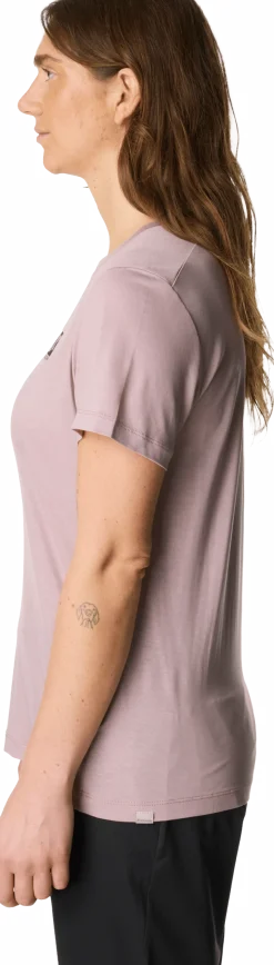 Houdini Women's Tree Message Tee Sky Purple / Retro Rebel