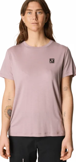 Houdini Women's Tree Message Tee Sky Purple / Retro Rebel