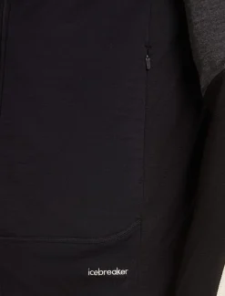 Icebreaker Men Merino Blend 300 Realfleece™ Descender Vest Black