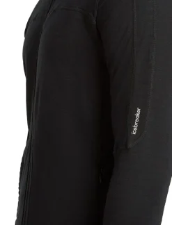 Icebreaker Men Merinoblend300 Realfleece™ Descend Ls Zip Hoodie Black